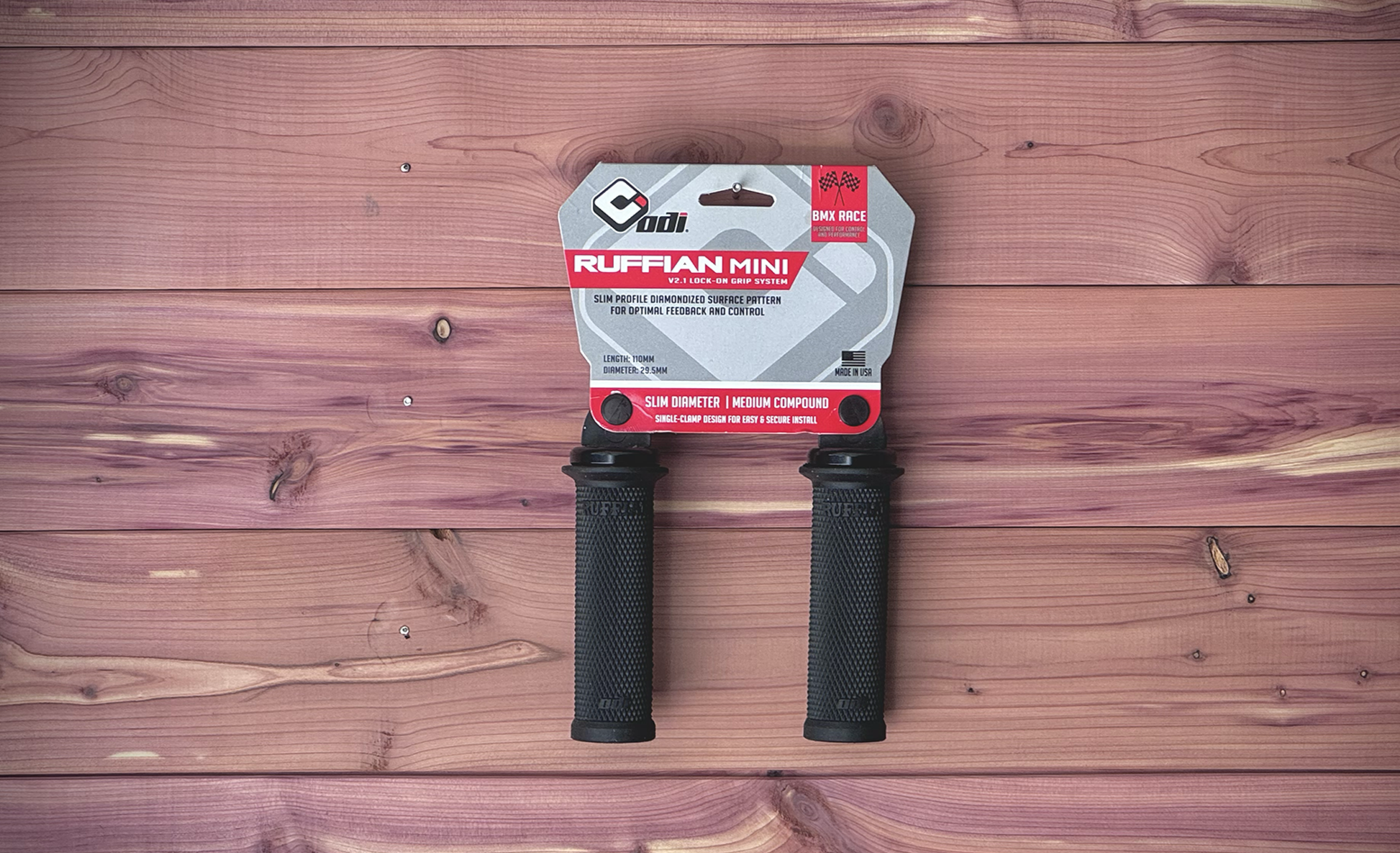RUFFIAN MINI V2.1 LOCK-ON GRIPS (110MM)